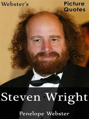 cover image of Webster's Steven Wright Picture Quotes